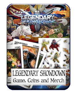 legendary Showdown Game, Coins and Merch